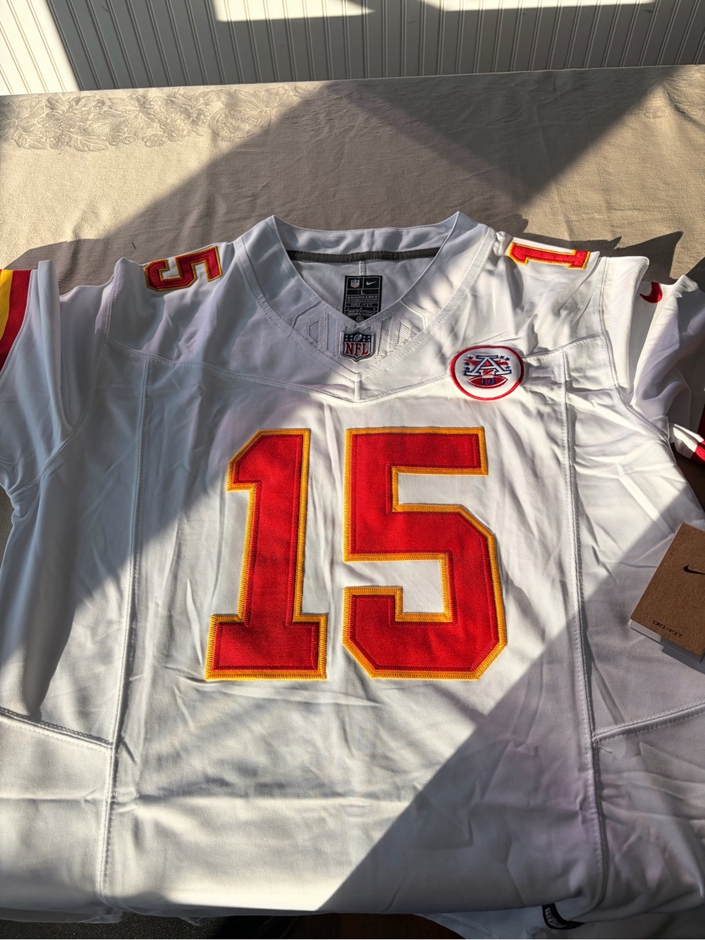 🔥NEW🔥Patrick Mahomes #15 Kansas City Chiefs Nike NFL White Jersey
